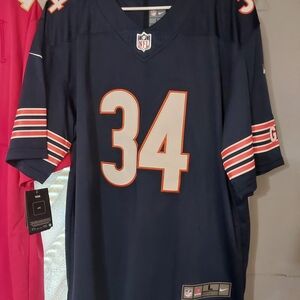 NFL Navy and Orange Men's Jersey